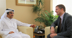 د. المري يلتقي نائب رئيس مندوبية الاتحاد الأوربي 