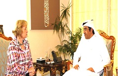 Dr. Al Marri Met The German Minister of State Prof. Dr. Maria Bohmer