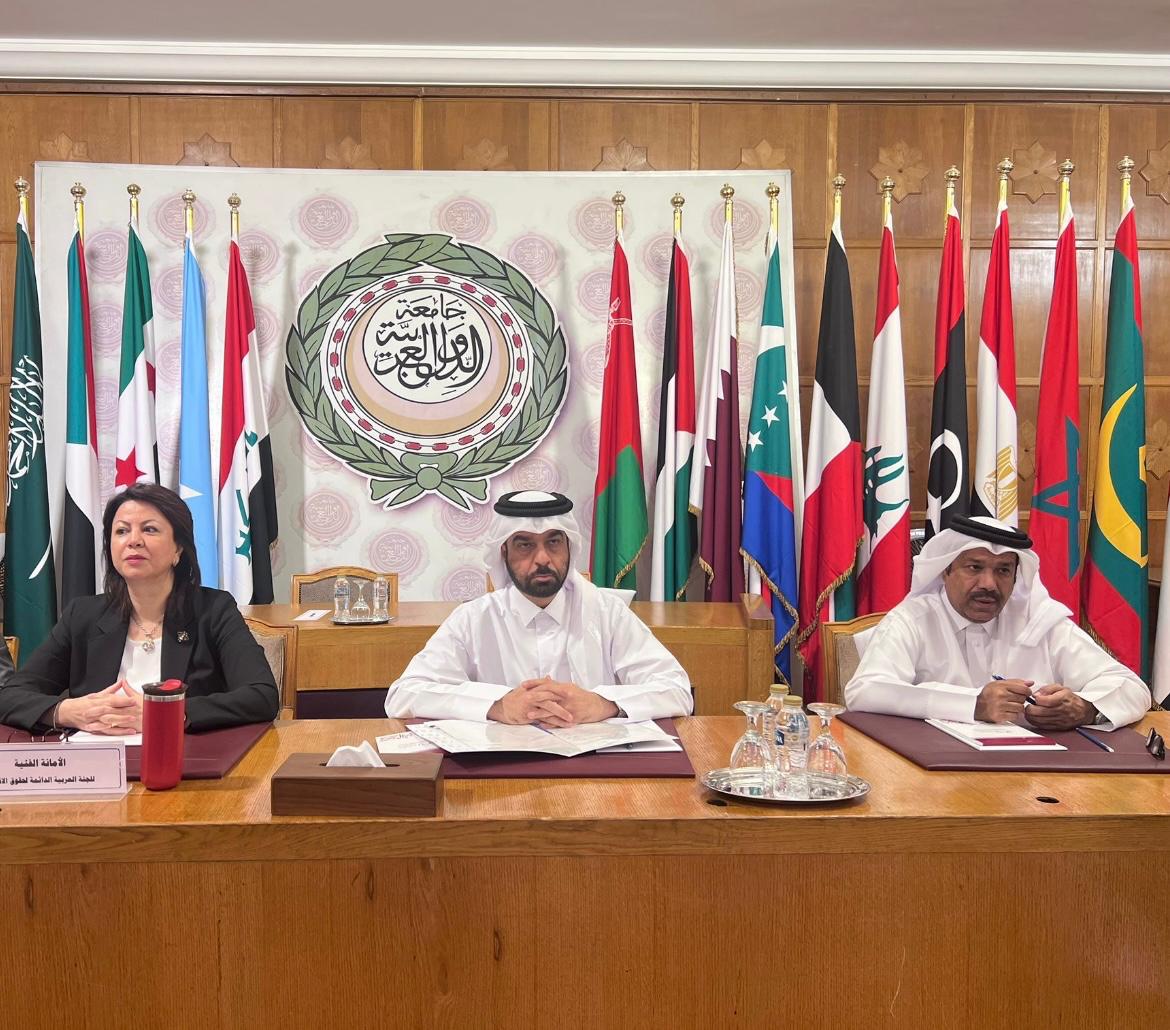 اللجنة الوطنية لحقوق الإنسان تشارك في اجتماع الدورة العادية ٥٦ للجنة العربية الدائمة لحقوق الإنسان بالقاهرة.