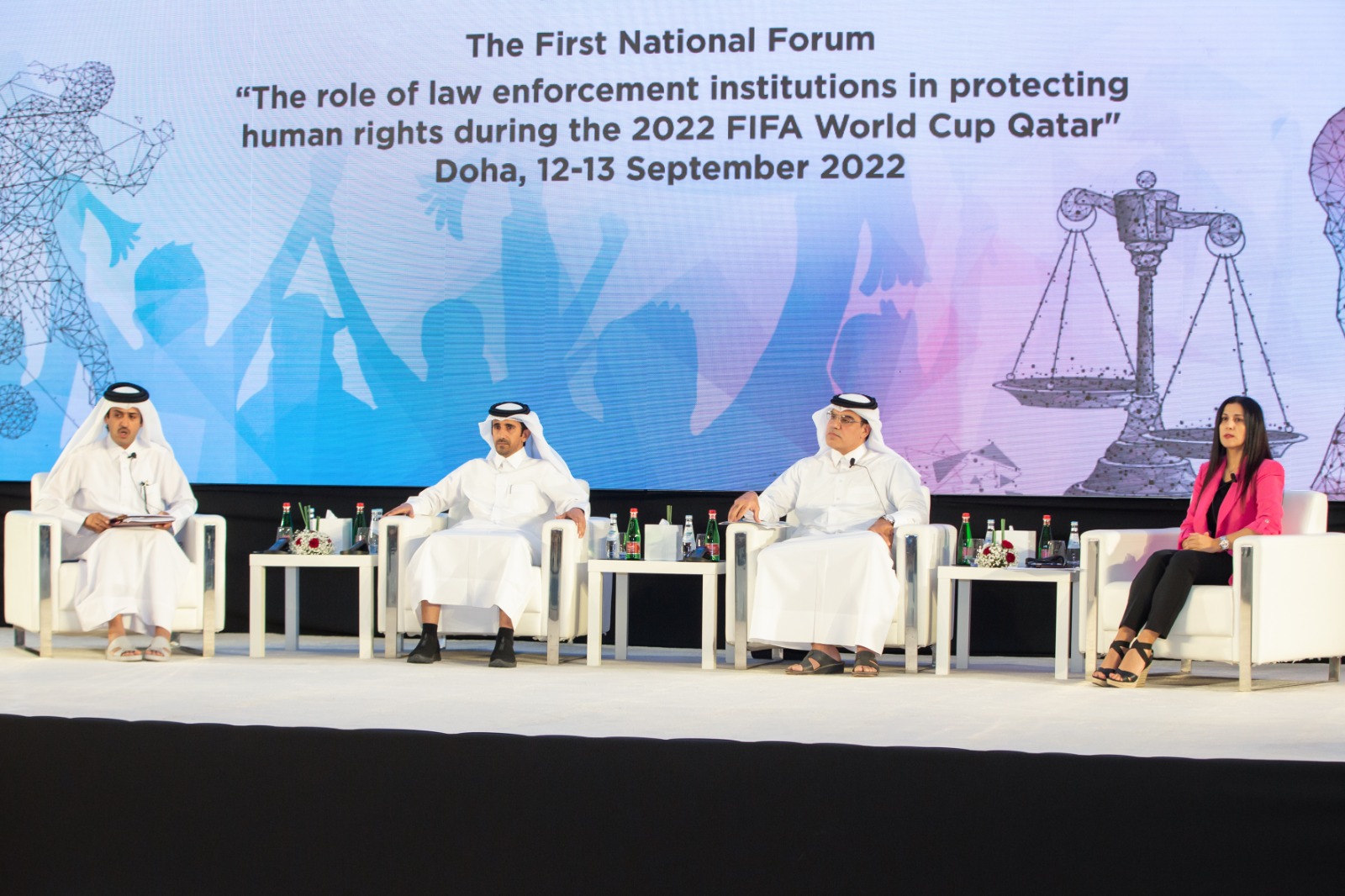 متحدثون في المنتدى الوطني الأول لحقوق الإنسان يؤكدون أن قوة قطر الناعمة أهلتها لاستضافة مونديال 2022