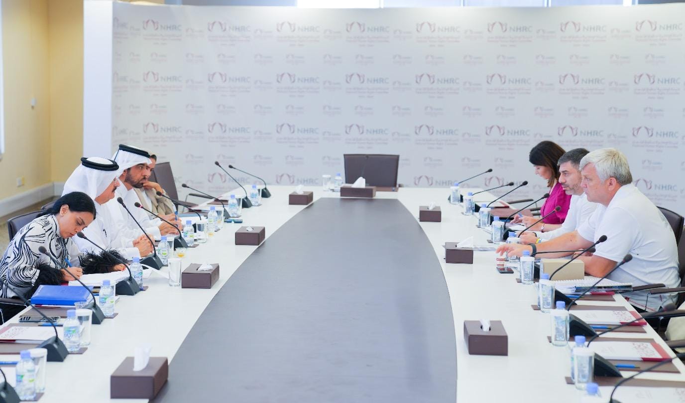 نائب رئيس اللجنة الوطنية لحقوق الانسان يجتمع مع مفوض حقوق الانسان في البرلمان الاوكراني