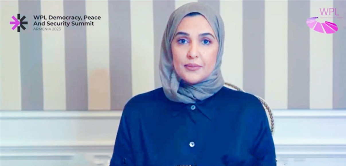 خلال مشاركتها في قمة القيادات النسائية بأرمينيا.. مريم العطية: هنالك حاجة ماسة لتقوية نظام الحماية الدولي للنساء في أوقات الصراع وحالات الطوارئ