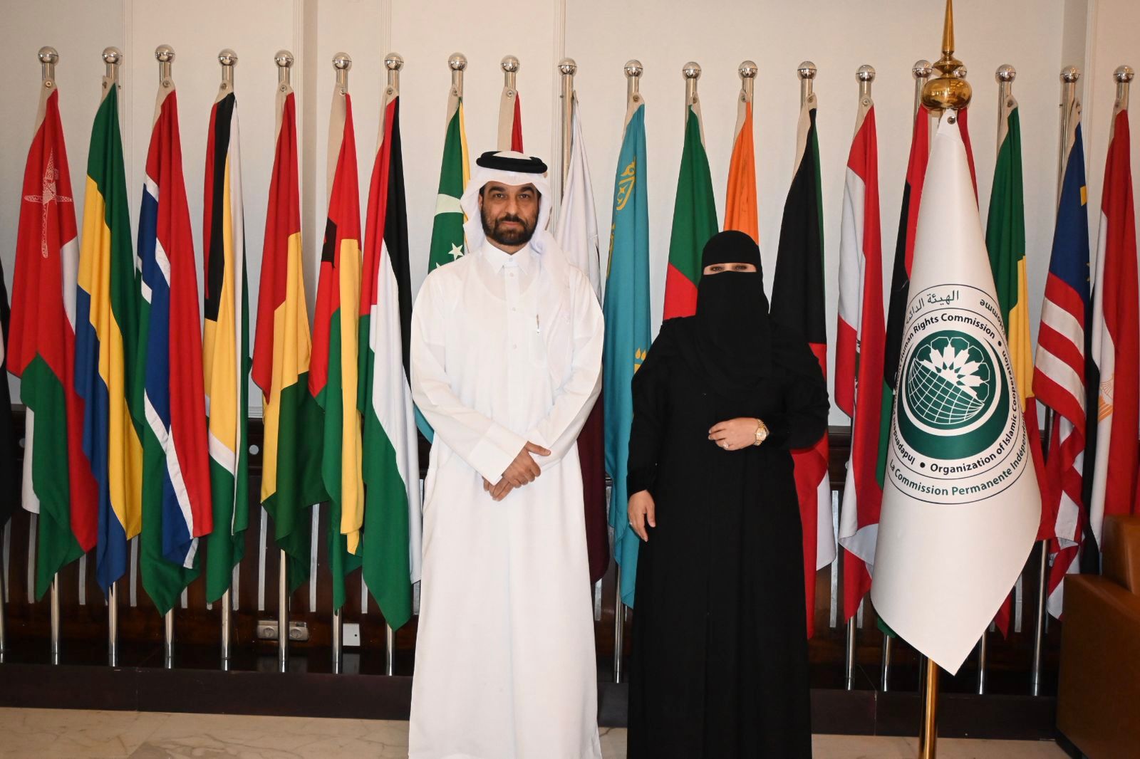 المدير التنفيذي لأمانة الهيئة المستقلة لحقوق الإنسان  تستقبل الجمّالي